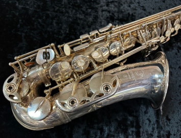 Photo Vintage 1975 Selmer Paris Original Silver Plate Mark VII Alto Saxophone, Serial #241599